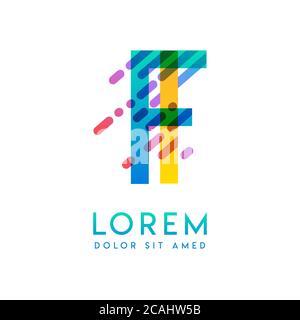 IF logo with the theme of galaxy speed and style that is suitable for creative and business industries. FI Letter Logo design for all webpage media an Stock Vector