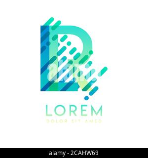 LR logo with the theme of galaxy speed and style that is suitable for creative and business industries. RL Letter Logo design for all webpage media an Stock Vector