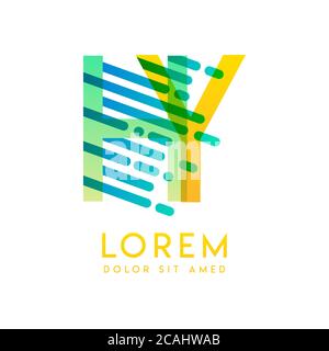 HY logo with the theme of galaxy speed and style that is suitable for creative and business industries. YH Letter Logo design for all webpage media an Stock Vector