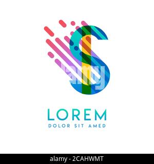 IS logo with the theme of galaxy speed and style that is suitable for creative and business industries. SI Letter Logo design for all webpage media an Stock Vector