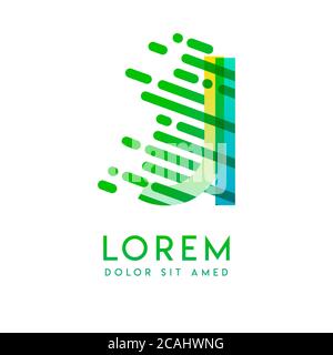 JI logo with the theme of galaxy speed and style that is suitable for creative and business industries. IJ Letter Logo design for all webpage media an Stock Vector
