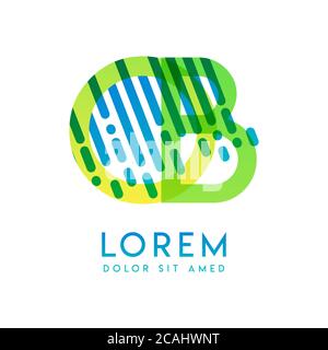 OB logo with the theme of galaxy speed and style that is suitable for creative and business industries. BO Letter Logo design for all webpage media an Stock Vector