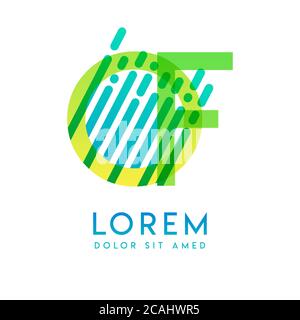 OF logo with the theme of galaxy speed and style that is suitable for creative and business industries. FO Letter Logo design for all webpage media an Stock Vector
