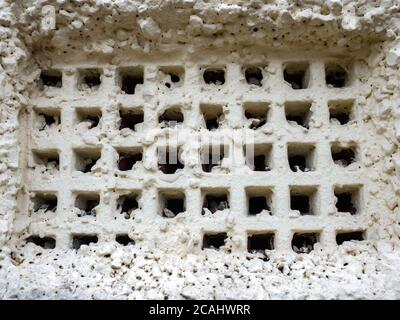 Bathroom ventilation air brick close-up Stock Photo