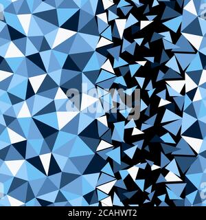 Abstract multicolor sky blue background. Vector polygonal design Stock Vector