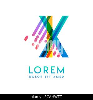 IX logo with the theme of galaxy speed and style that is suitable for creative and business industries. XI Letter Logo design for all webpage media an Stock Vector