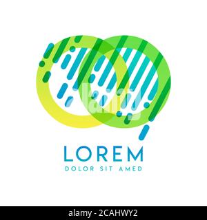 OO logo with the theme of galaxy speed and style that is suitable for creative and business industries. OO Letter Logo design for all webpage media an Stock Vector
