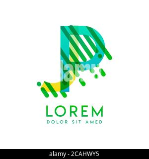 JP logo with the theme of galaxy speed and style that is suitable for creative and business industries. PJ Letter Logo design for all webpage media an Stock Vector