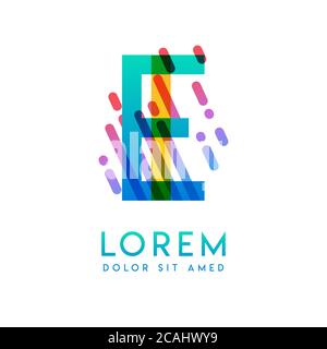 IE logo with the theme of galaxy speed and style that is suitable for creative and business industries. EI Letter Logo design for all webpage media an Stock Vector