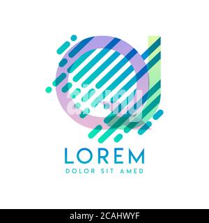 QJ logo with the theme of galaxy speed and style that is suitable for creative and business industries. JQ Letter Logo design for all webpage media an Stock Vector
