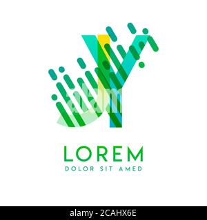 JY logo with the theme of galaxy speed and style that is suitable for creative and business industries. YJ Letter Logo design for all webpage media an Stock Vector