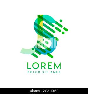 JS logo with the theme of galaxy speed and style that is suitable for creative and business industries. SJ Letter Logo design for all webpage media an Stock Vector