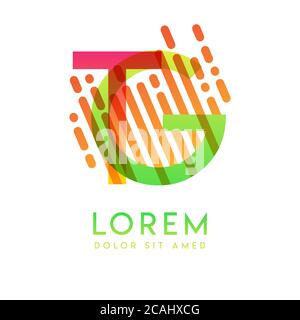 TG logo with the theme of galaxy speed and style that is suitable for creative and business industries. GT Letter Logo design for all webpage media an Stock Vector