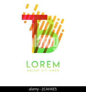 TB logo with the theme of galaxy speed and style that is suitable for creative and business industries. BT Letter Logo design for all webpage media an Stock Vector