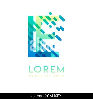 LE logo with the theme of galaxy speed and style that is suitable for creative and business industries. EL Letter Logo design for all webpage media an Stock Vector