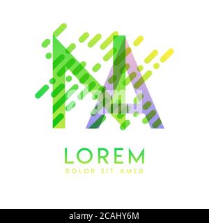NA logo with the theme of galaxy speed and style that is suitable for creative and business industries. AN Letter Logo design for all webpage media an Stock Vector