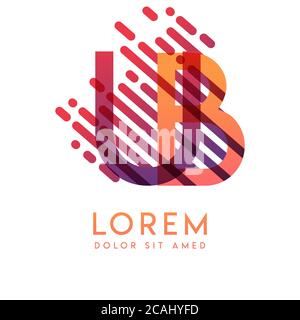 UB logo with the theme of galaxy speed and style that is suitable for creative and business industries. BU Letter Logo design for all webpage media an Stock Vector