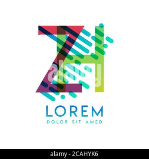 ZH logo with the theme of galaxy speed and style that is suitable for creative and business industries. HZ Letter Logo design for all webpage media an Stock Vector