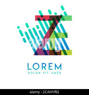 ZE logo with the theme of galaxy speed and style that is suitable for creative and business industries. EZ Letter Logo design for all webpage media an Stock Vector