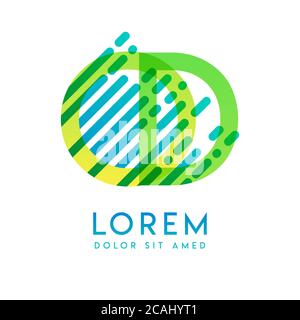 OD logo with the theme of galaxy speed and style that is suitable for creative and business industries. DO Letter Logo design for all webpage media an Stock Vector