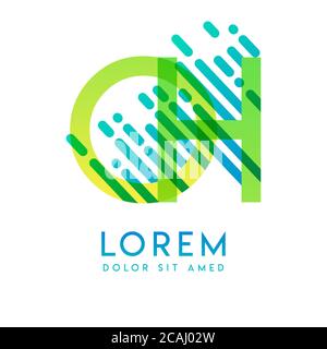 OH logo with the theme of galaxy speed and style that is suitable for creative and business industries. HO Letter Logo design for all webpage media an Stock Vector