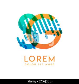 SG logo with the theme of galaxy speed and style that is suitable for creative and business industries. GS Letter Logo design for all webpage media an Stock Vector