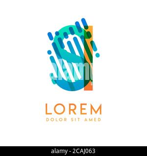 SI logo with the theme of galaxy speed and style that is suitable for creative and business industries. IS Letter Logo design for all webpage media an Stock Vector