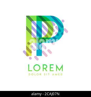 PP logo with the theme of galaxy speed and style that is suitable for creative and business industries. PP Letter Logo design for all webpage media an Stock Vector