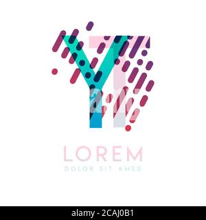 YT logo with the theme of galaxy speed and style that is suitable for creative and business industries. TY Letter Logo design for all webpage media an Stock Vector