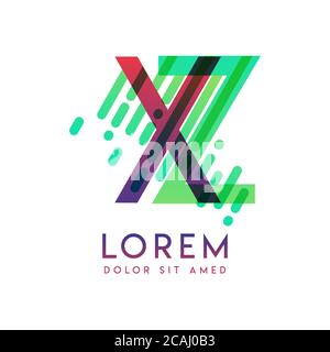 XZ logo with the theme of galaxy speed and style that is suitable for creative and business industries. ZX Letter Logo design for all webpage media an Stock Vector