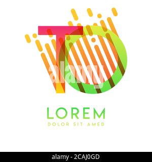 TO logo with the theme of galaxy speed and style that is suitable for creative and business industries. OT Letter Logo design for all webpage media an Stock Vector
