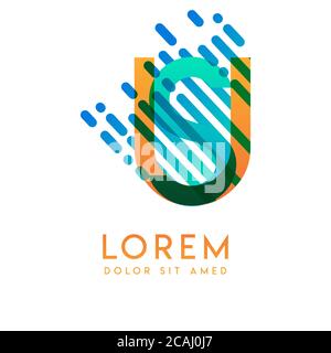 SU logo with the theme of galaxy speed and style that is suitable for creative and business industries. US Letter Logo design for all webpage media an Stock Vector