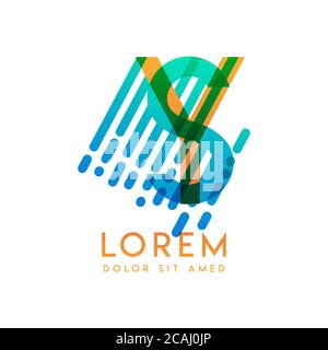 SY logo with the theme of galaxy speed and style that is suitable for creative and business industries. YS Letter Logo design for all webpage media an Stock Vector
