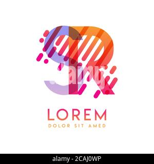 RS logo with the theme of galaxy speed and style that is suitable for creative and business industries. SR Letter Logo design for all webpage media an Stock Vector