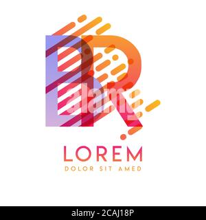 RB logo with the theme of galaxy speed and style that is suitable for creative and business industries. BR Letter Logo design for all webpage media an Stock Vector