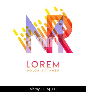 RM logo with the theme of galaxy speed and style that is suitable for creative and business industries. MR Letter Logo design for all webpage media an Stock Vector