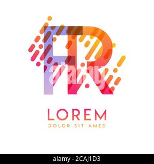RF logo with the theme of galaxy speed and style that is suitable for creative and business industries. FR Letter Logo design for all webpage media an Stock Vector