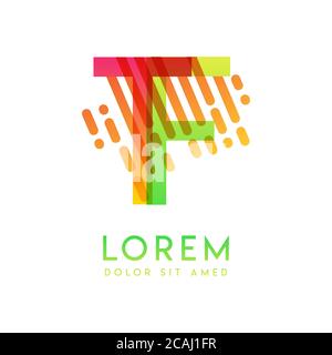 TF logo with the theme of galaxy speed and style that is suitable for creative and business industries. FT Letter Logo design for all webpage media an Stock Vector