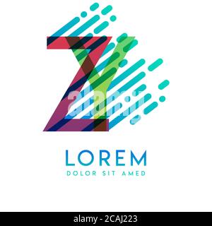 ZY logo with the theme of galaxy speed and style that is suitable for creative and business industries. YZ Letter Logo design for all webpage media an Stock Vector