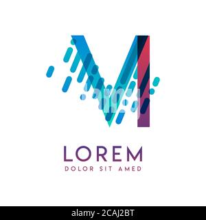 VI logo with the theme of galaxy speed and style that is suitable for creative and business industries. IV Letter Logo design for all webpage media an Stock Vector