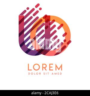 UO logo with the theme of galaxy speed and style that is suitable for creative and business industries. OU Letter Logo design for all webpage media an Stock Vector