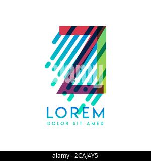 ZI logo with the theme of galaxy speed and style that is suitable for creative and business industries. IZ Letter Logo design for all webpage media an Stock Vector