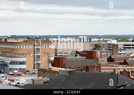 Views across Doncaster from above Stock Photo