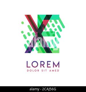 XE logo with the theme of galaxy speed and style that is suitable for creative and business industries. EX Letter Logo design for all webpage media an Stock Vector