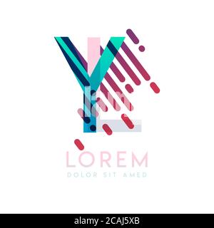 YL logo with the theme of galaxy speed and style that is suitable for creative and business industries. LY Letter Logo design for all webpage media an Stock Vector