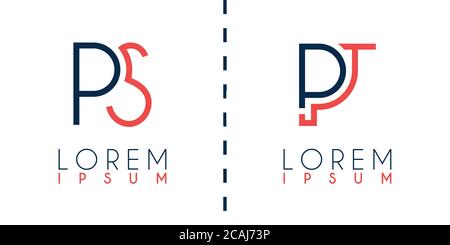 Alphabet logo for business card, presentation, flyer, document, brochure, website, mobile. Can be used for marketing, advertising, promotion for onlin Stock Vector