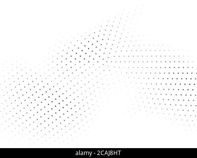 Black and white halftone background with plenty of copy space in vector format. Stock Vector