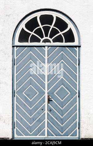 Door in the village of Aeroskobing, Aero island, Denmark Stock Photo