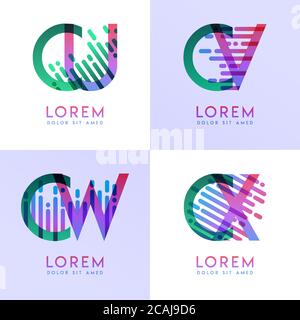Alphabet logo for business card, presentation, flyer, document, brochure, website, mobile. Can be used for marketing, advertising, promotion for onlin Stock Vector