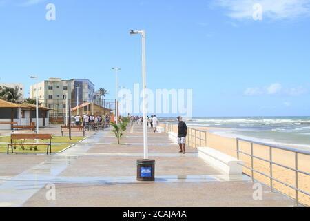 Salvador, Brazil. 07th Aug, 2020. Mayor ACM Neto inaugurates new Amaralina waterfront, in the late morning of this Friday, (07), in Salvador, (BA). At João Amaral Square, in Amaralina. Credit: Mauro Akiin Nassor/FotoArena/Alamy Live News Stock Photo